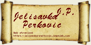 Jelisavka Perković vizit kartica